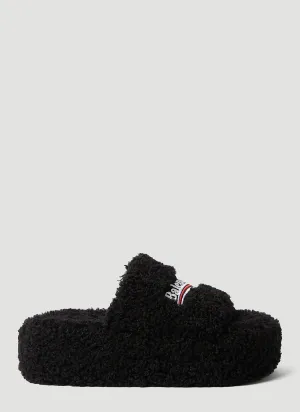 Balenciaga Furry Platform Sandals