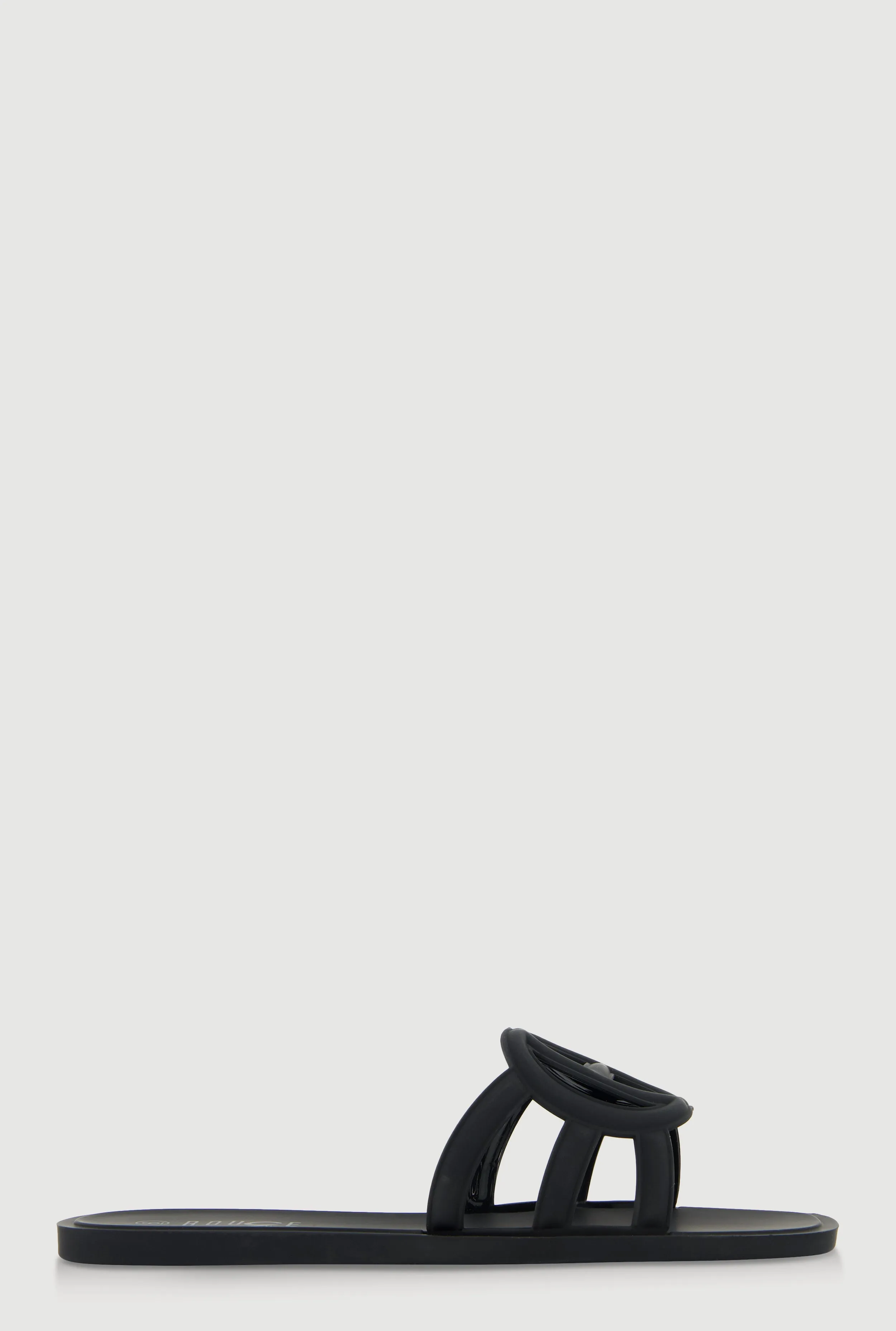 Cut Out Band Jelly Slide Sandals
