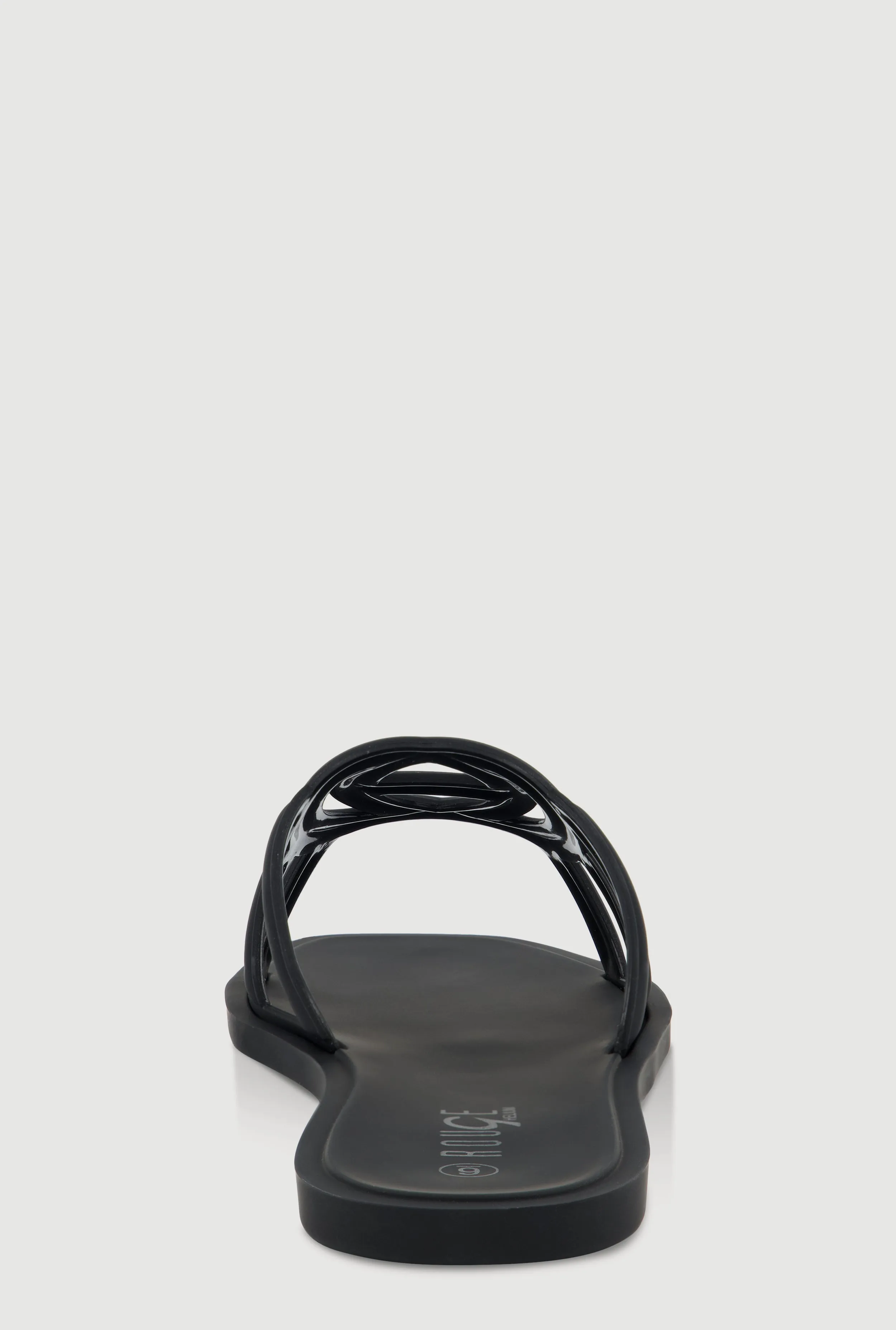 Cut Out Band Jelly Slide Sandals
