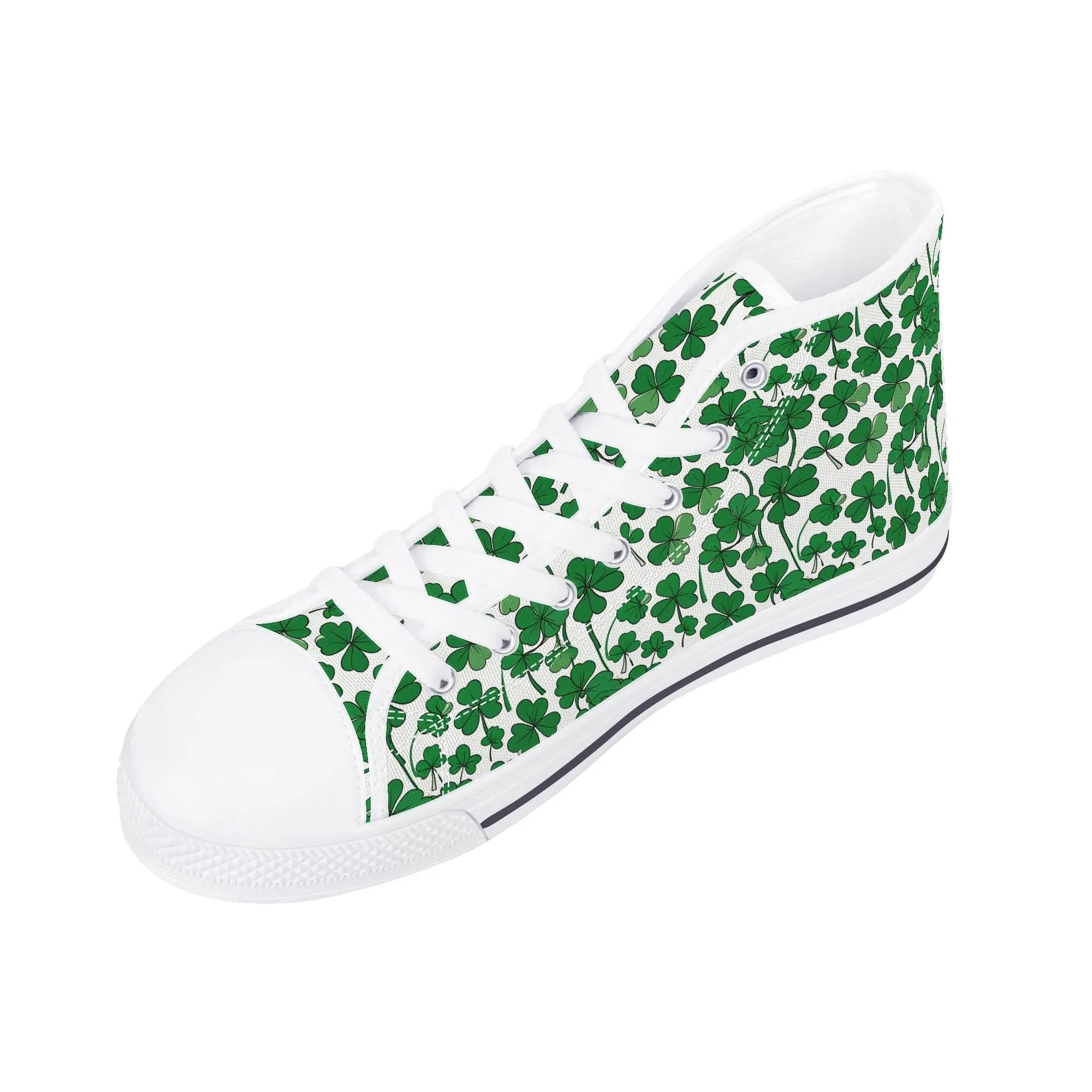 Little Clover Mens High Top Canvas Shoes