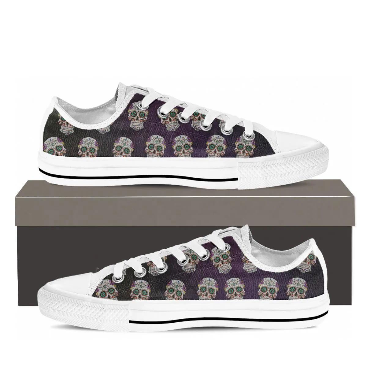 SKULL CANVAS SHOES